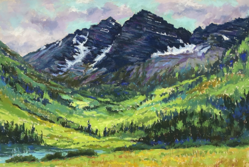 Maroon Bells by artist Mike Etie